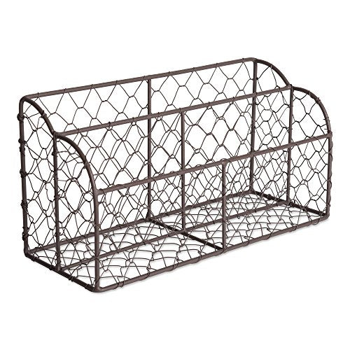 DII Metal Desktop Letter Holder Organizer
