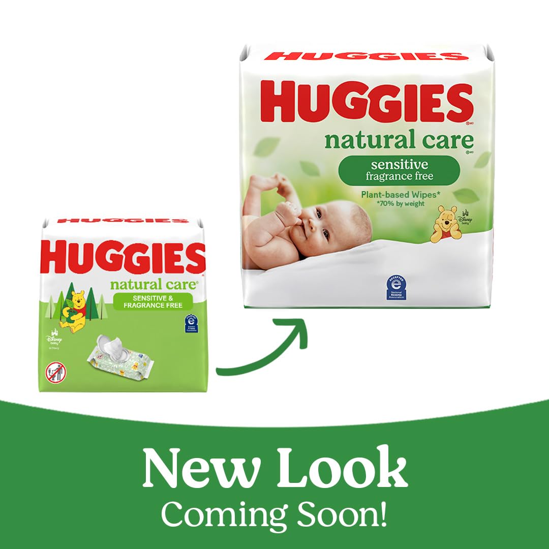 24 Pack HUGGIES Natural Care Baby Wipes