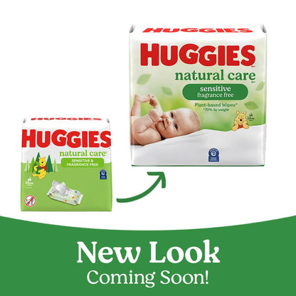 24 Pack HUGGIES Natural Care Baby Wipes