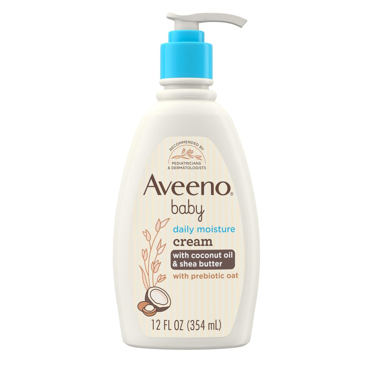 Aveeno Baby Coconut Moisturizing Cream Lotion 12 fl oz