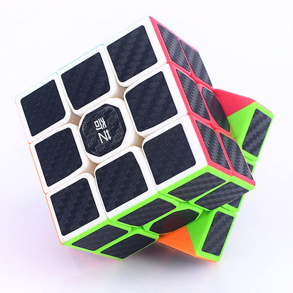 LiangCuber QY Toys Warrior W 3x3 Speed Cube Carbon Fiber 3x3 Puzzle Cube Warrior W Updated Version Magic Cubes