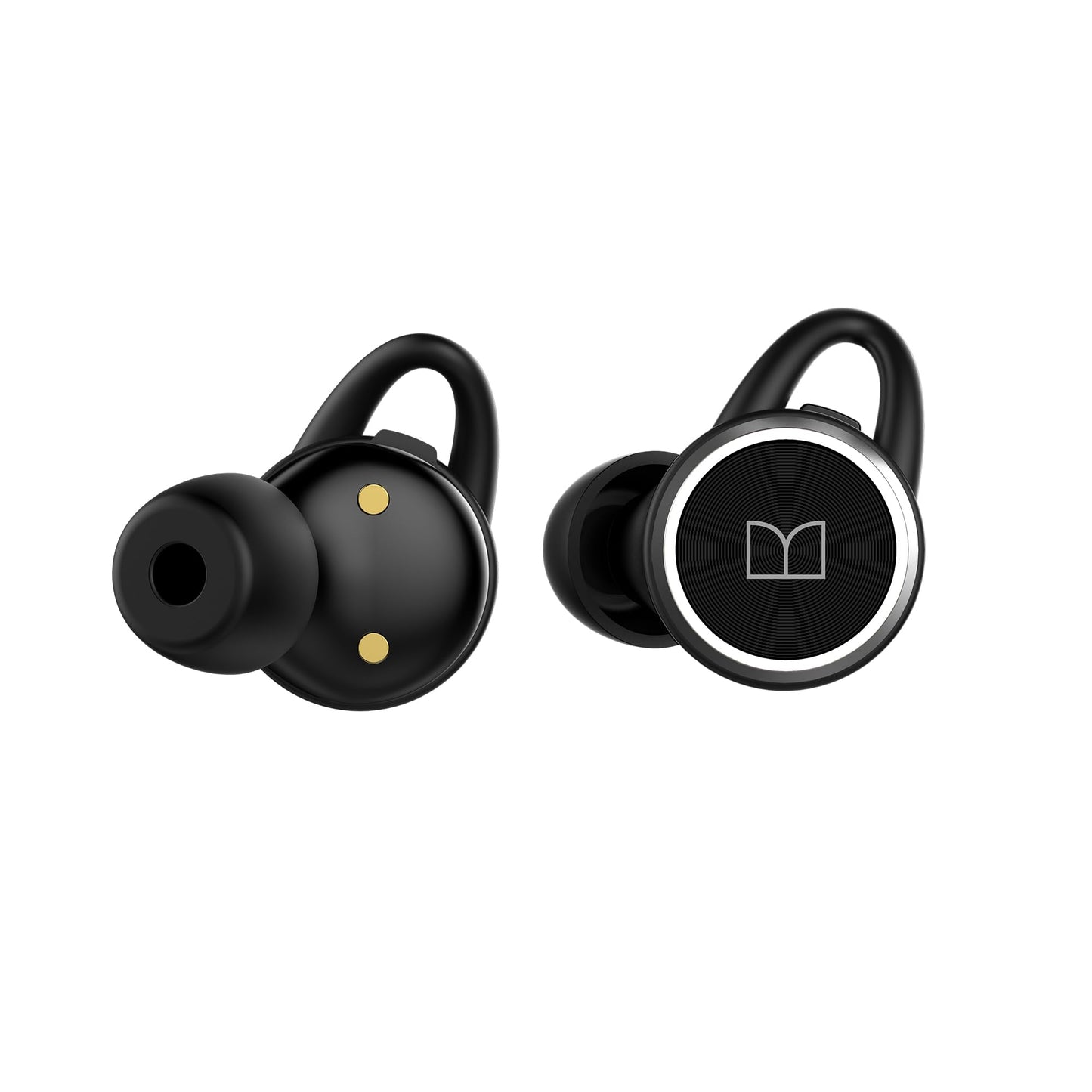 Monster Clarity 101 AirLinks Wireless Earbuds, Bluetooth 5.0 in-Ear Headphones with Charging Case, Stereo Earphones Deep Bass Sound, IPX5 Waterproof, Built-in Mic, Clear Call, Secure Fit for Sports