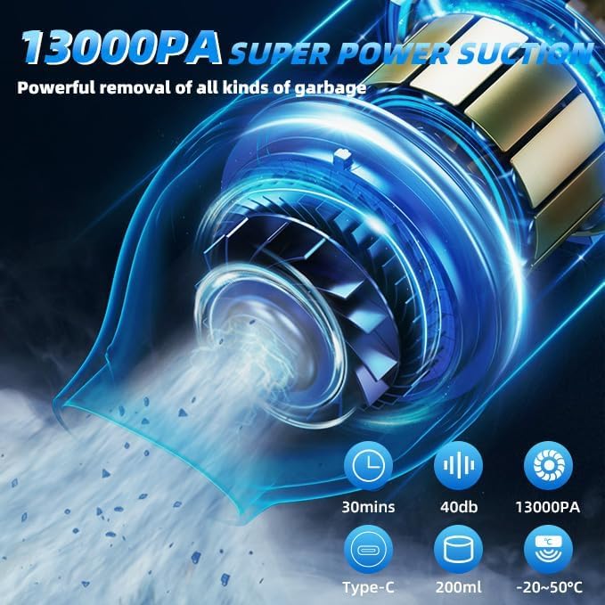 OMO Portable Cordless Handheld Vacuum Cleaner