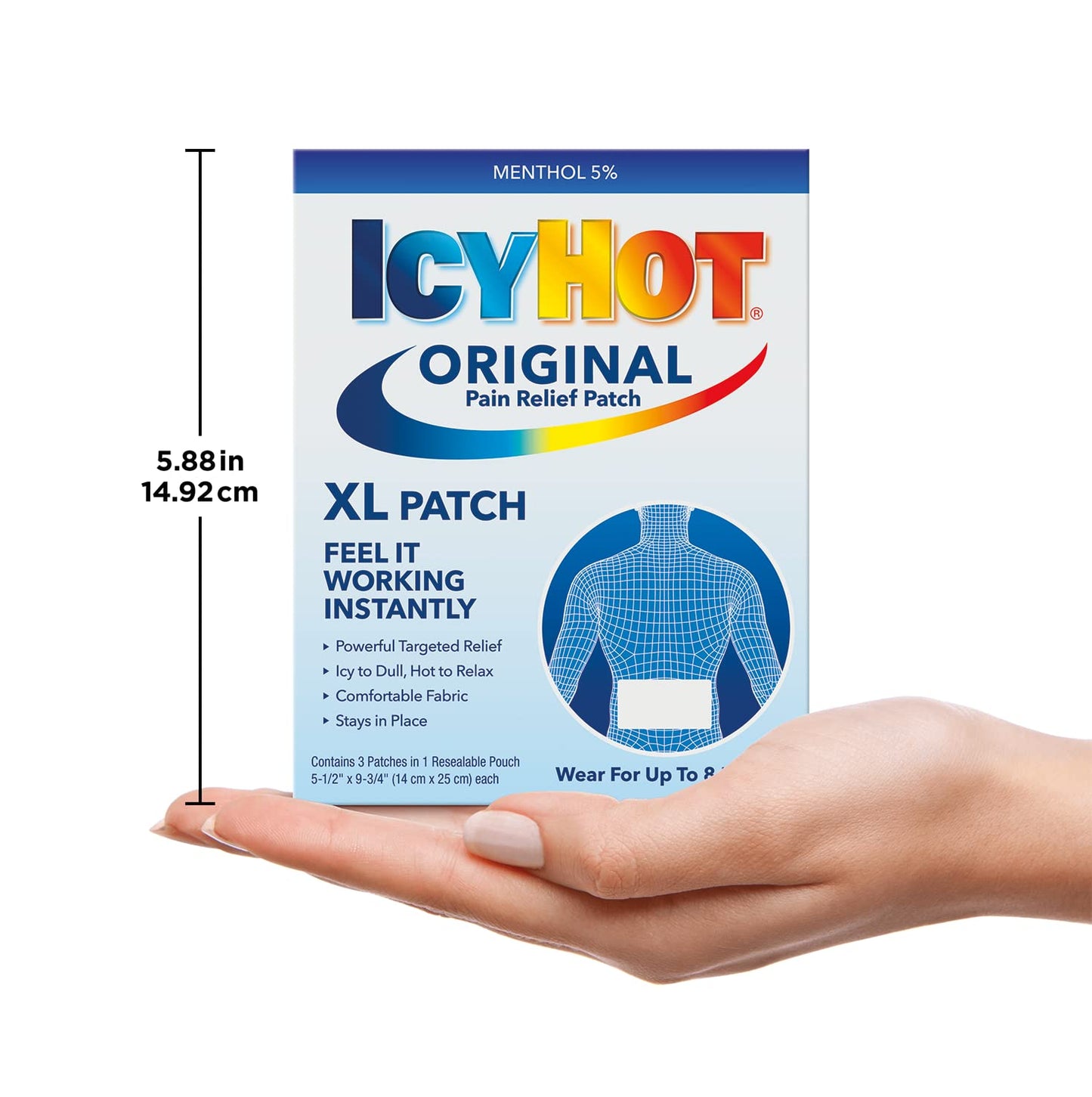 Icy Hot XL Pain Relief Patch (3 Count)