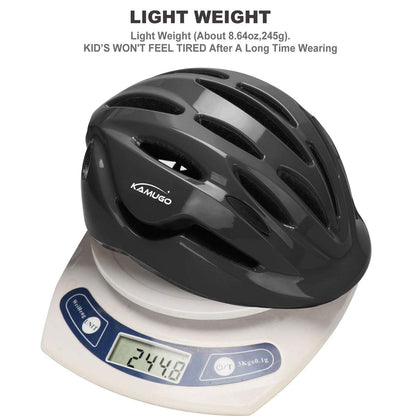 KAMUGO Kids Adjustable Bike Helmet for Ages 2-8