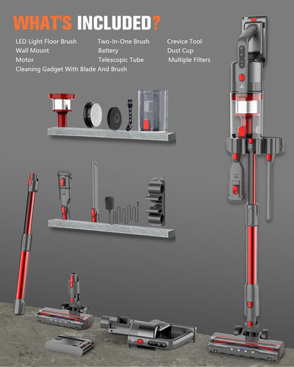 Cordless Rechargeable Vacuum Cleaner with 2 Modes