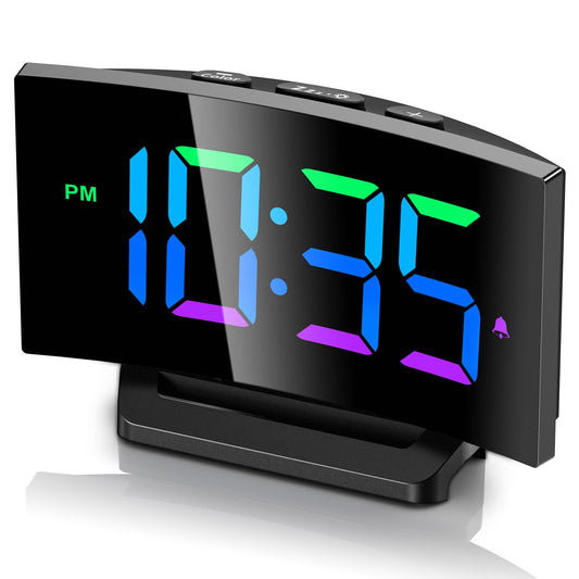 Digital Alarm Clock with RGB Display and Snooze