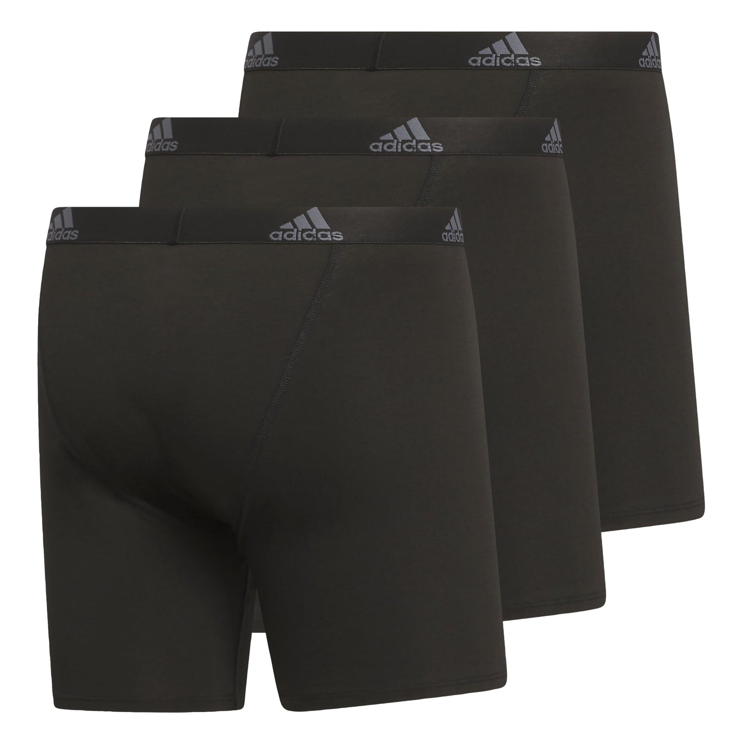 3-Pack adidas Men's Cotton Boxer Briefs