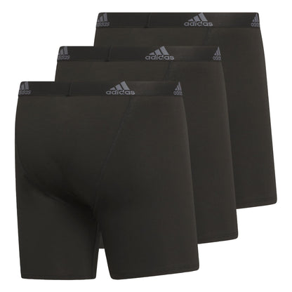 3-Pack adidas Men's Cotton Boxer Briefs
