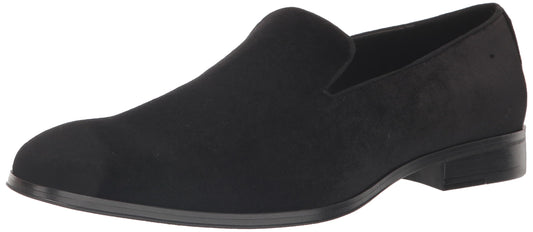 Stacy Adams Men's Savian Velour Slip-On Loafer, Black, 11