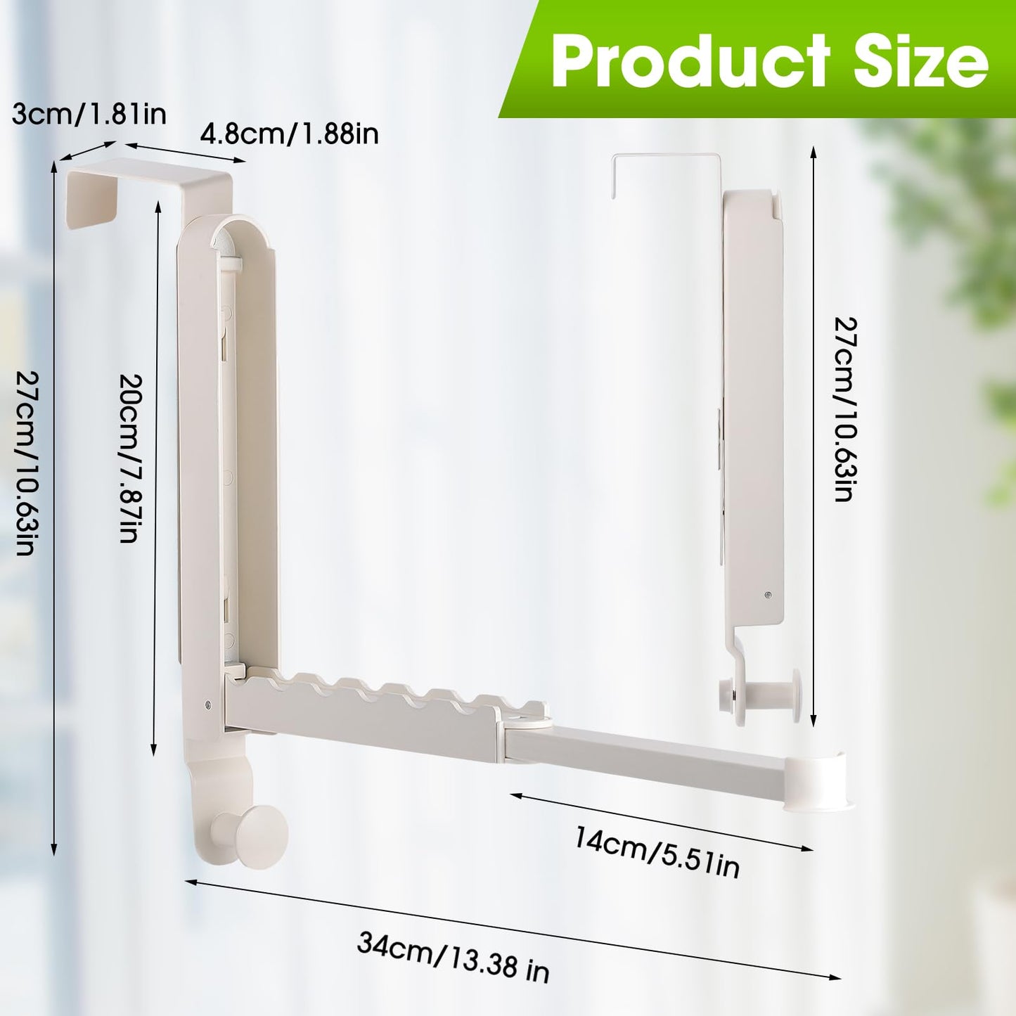 Over The Door Drying Rack for Laundry Storage