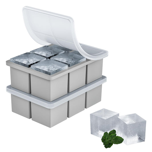2 Pack HANCELANT Large Ice Cube Trays