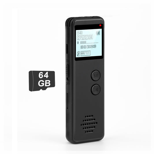 64GB Voice Activated Digital Recorder for Lectures