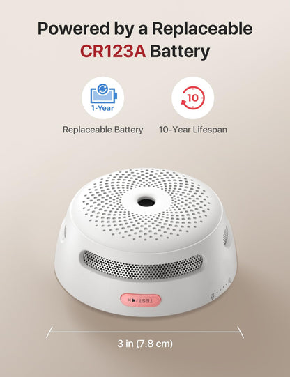 3-Pack X-Sense Smart Smoke Detectors with App
