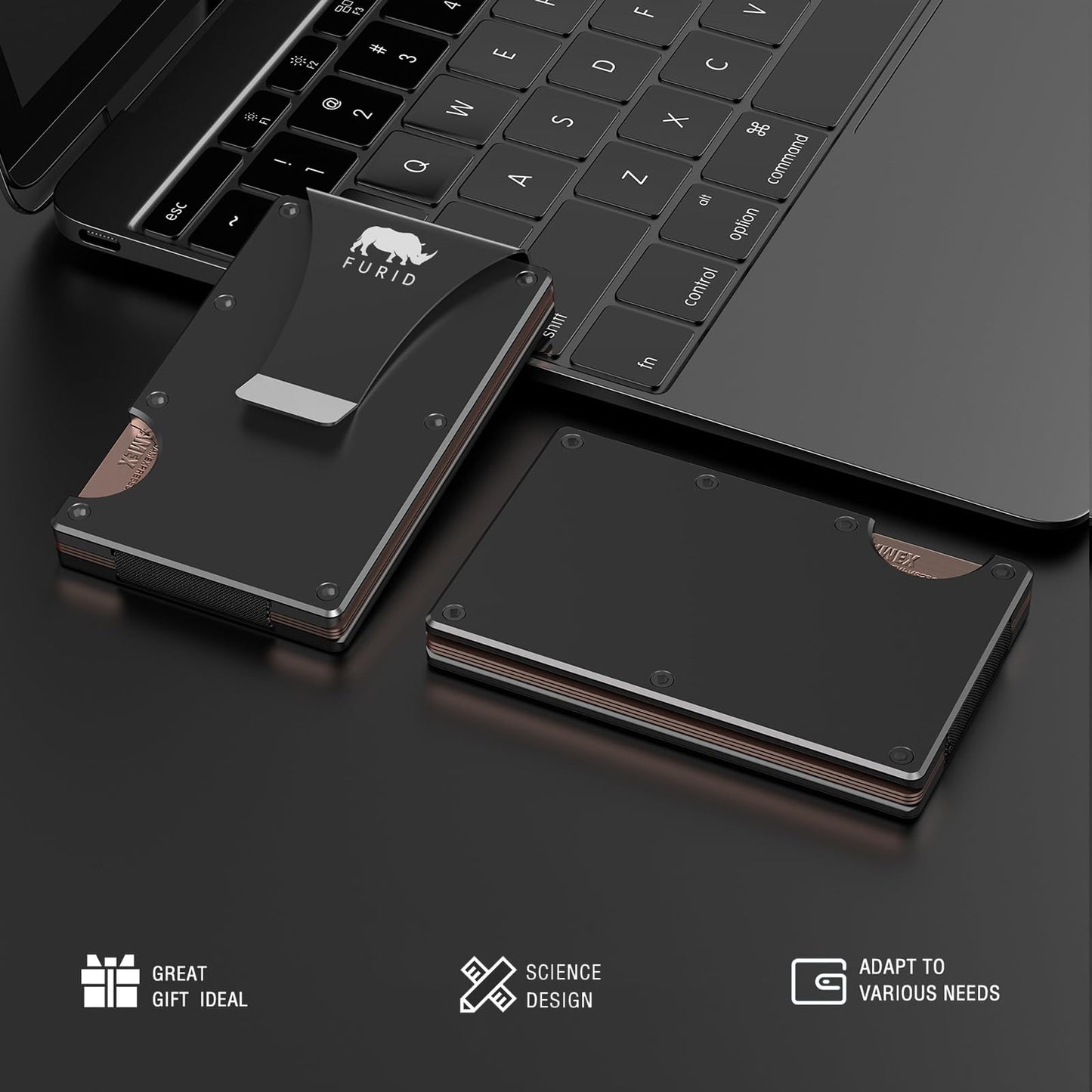 Slim Wallet with Money Clip: Thin Wallet - Credit Card Holder Wallets for Men - Minimalist Wallet For Men