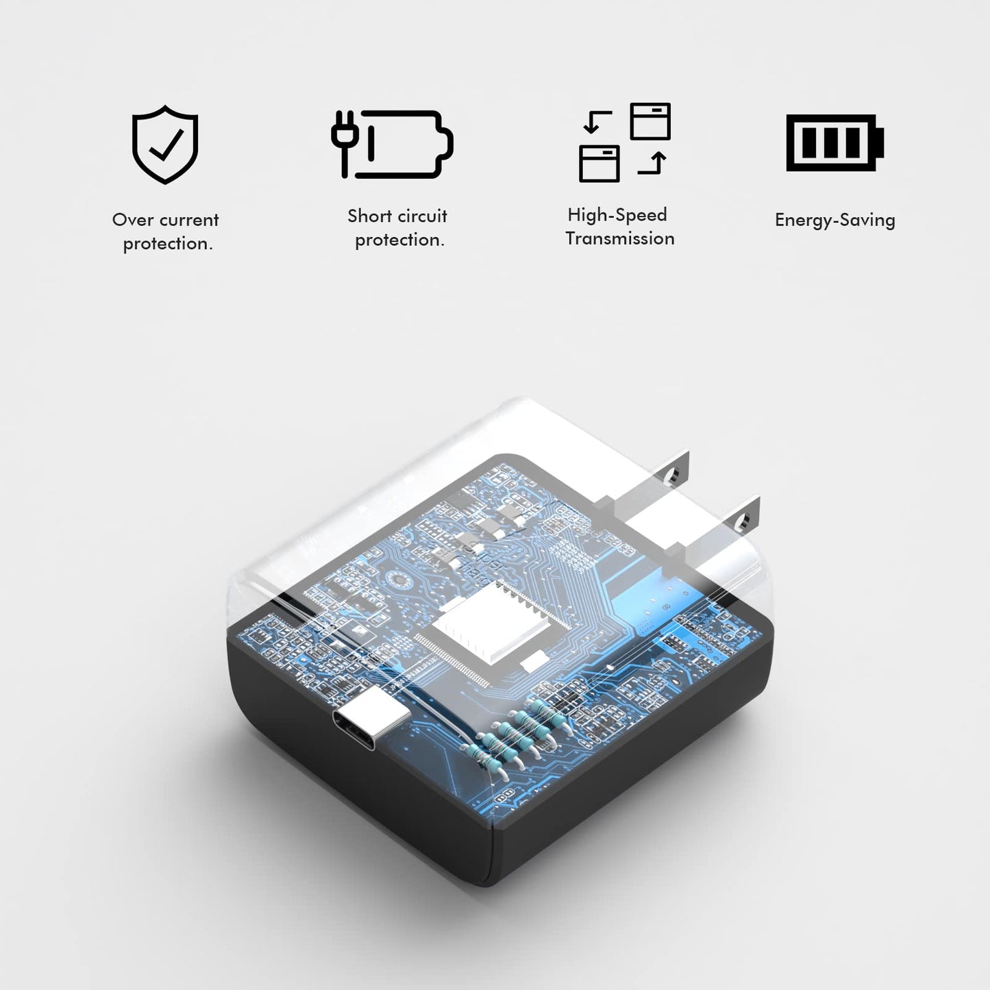 45W USB-C Charger for Samsung Fast Charger Type C, Fast Charging Wall Charger for Samsung Note 10+/20, Galaxy S22/S21/S20 Ultra, Tab S7/S7+, Z Fold 3/Z Flip2, Samsung USB-C Fast Charger