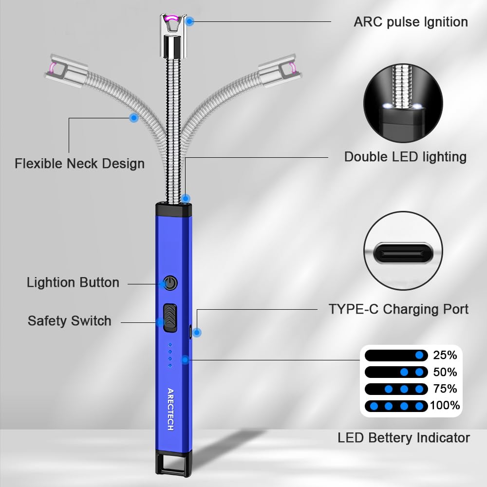 Rechargeable Electric Lighter for Candles & Fireworks