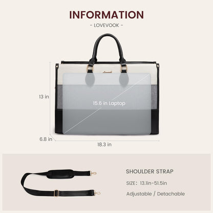 LOVEVOOK Large Capacity Travel Duffle Bag with Laptop Compartment
