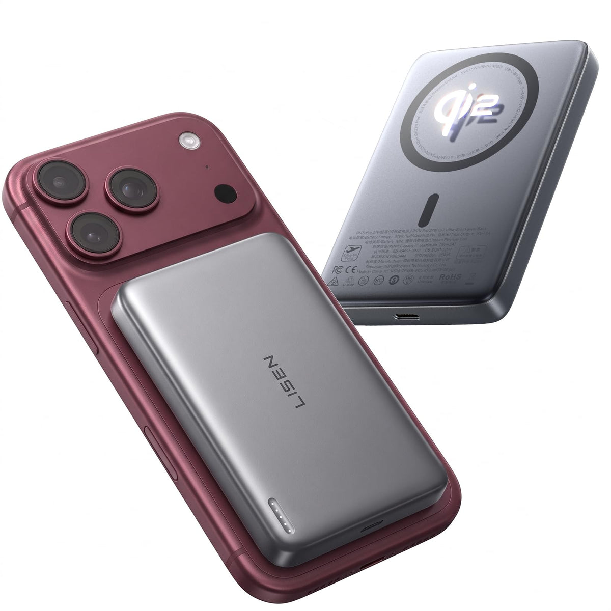 10000mAh Magnetic Wireless Portable Charger Power Bank