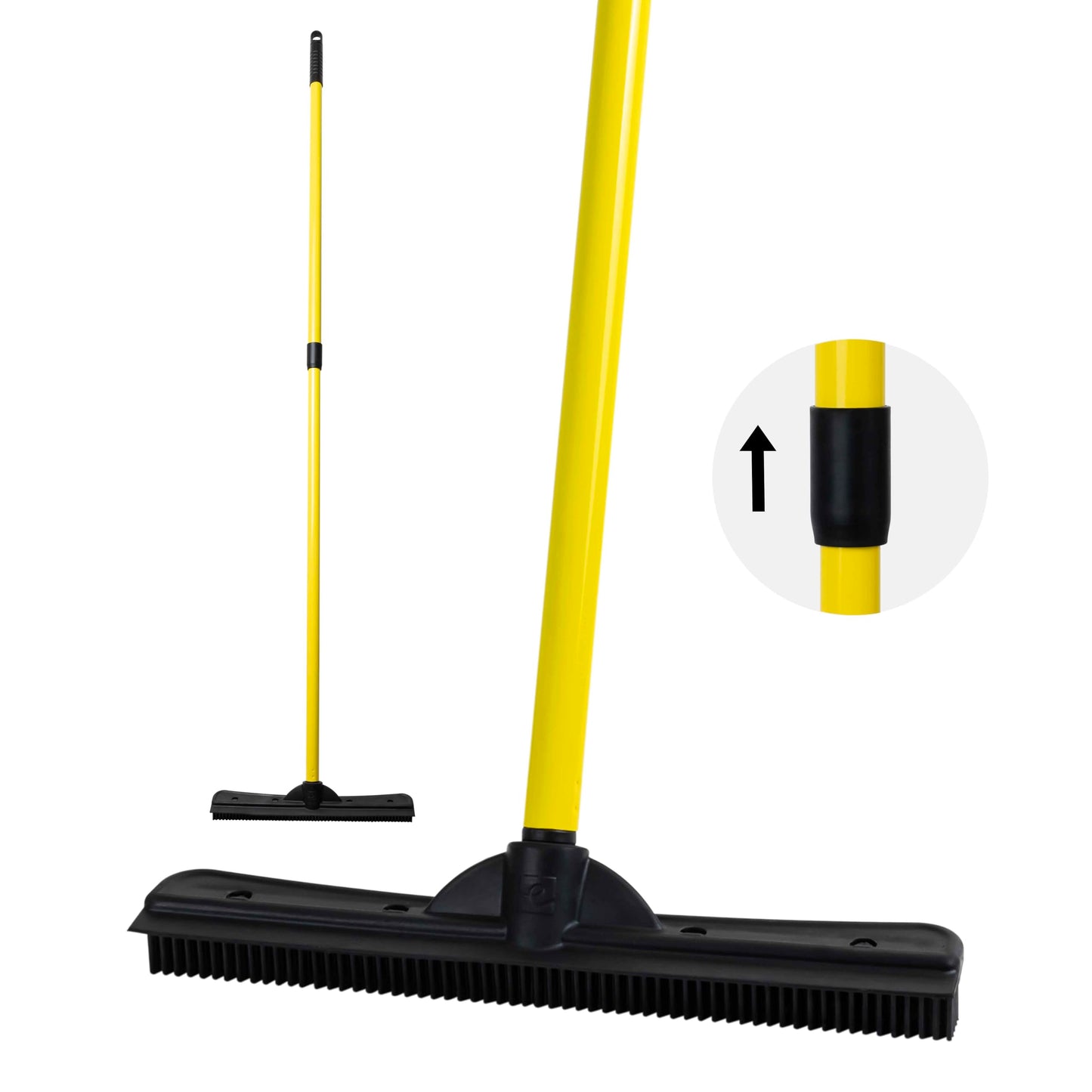 FURemover Pet Hair Rubber Broom with Squeegee