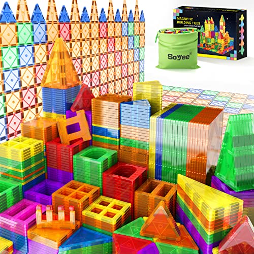 102PCS Magnetic Tiles Building Blocks STEM Toys Kids