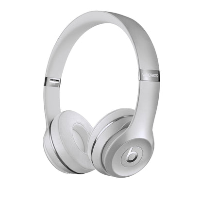 Beats Solo 3 - Wireless Bluetooth On-Ear Headphones, Apple & Android Compatible, Up to 40H of Battery Life - Silver (Latest Model)