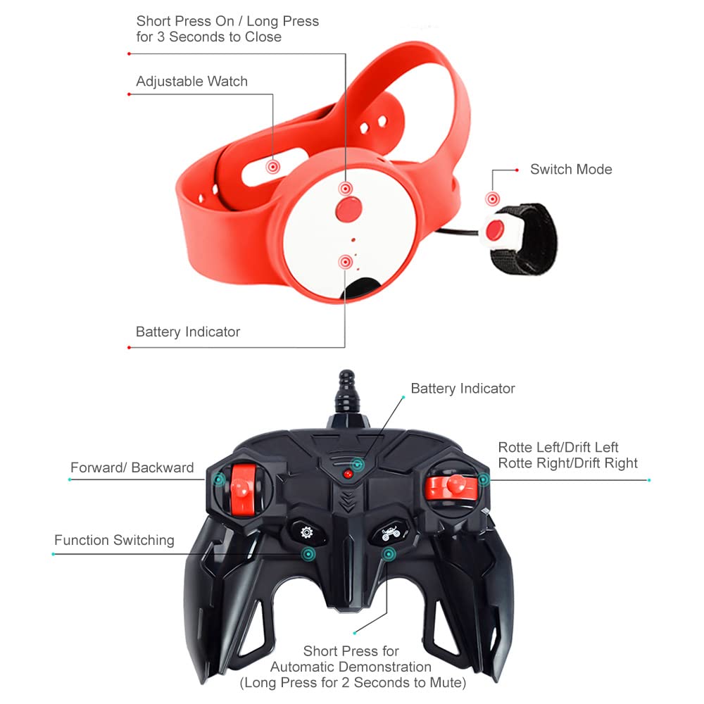 NQD 4WD Gesture Remote Control Stunt Car