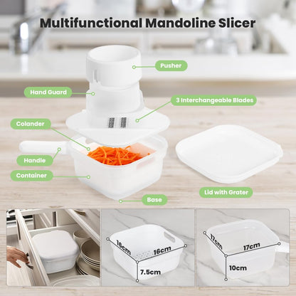 4-in-1 Vegetable Mandoline Slicer for Meal Prep