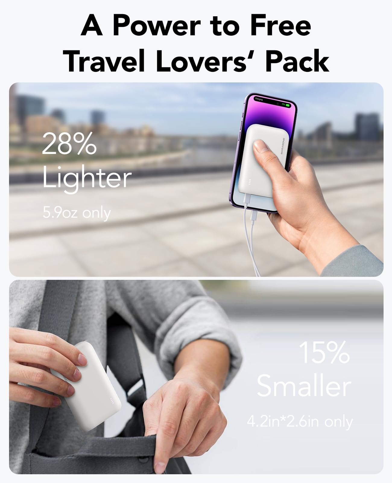 10000mAh Marasone PD Fast Power Bank