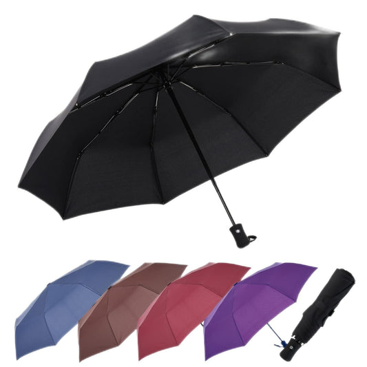 NIKIOYE Umbrella Compact Travel Umbrellas Strong Durable Windproof 50+ UV Blocking Umbrella for Sun Rain Portable Umbrella, Auto Open/Close, Perfect Car Umbrella, Golf Umbrella