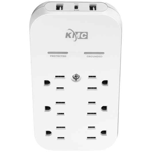 KMC USB-C Surge Protector with 6 Outlets