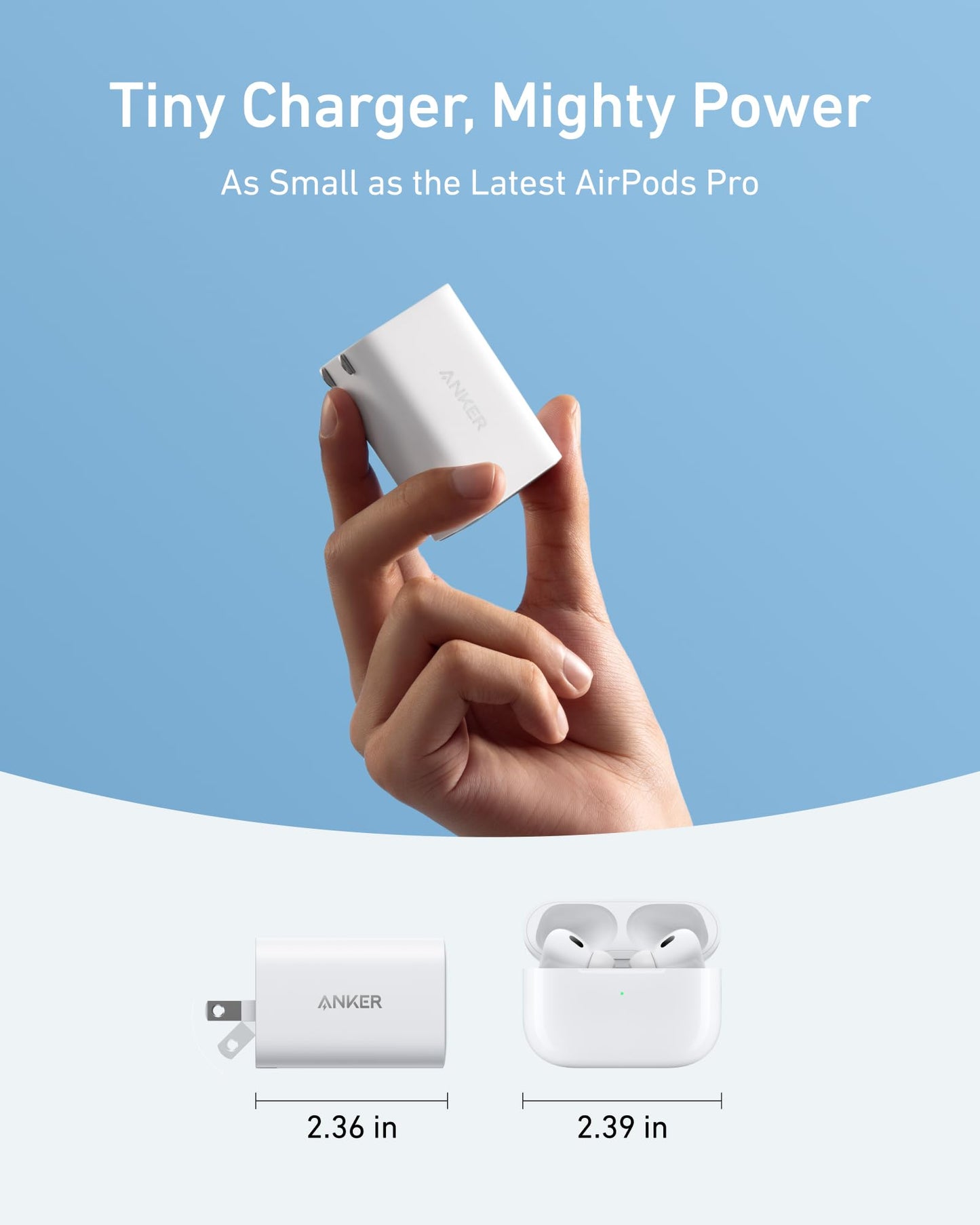 100W Anker Foldable MacBook Charger with Cable
