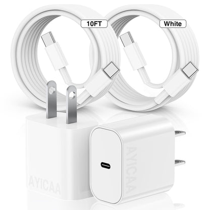 For iPhone 15 Charger 10FT for 𝗶Phone 15Charger Cord USB C for iPhone 15 Fast Charging for iPad Charger and Cable Long USBC to USB C Cable for iPhone 15/15 Pro Max/15 Pro/15Plus/iPad Pro/Mini/Air