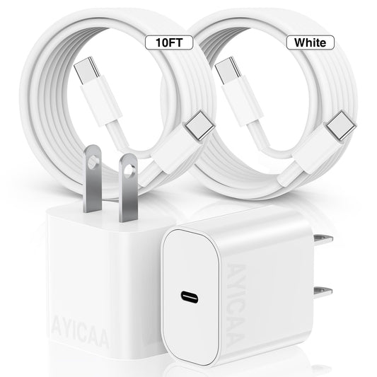 For iPhone 15 Charger 10FT for 𝗶Phone 15Charger Cord USB C for iPhone 15 Fast Charging for iPad Charger and Cable Long USBC to USB C Cable for iPhone 15/15 Pro Max/15 Pro/15Plus/iPad Pro/Mini/Air