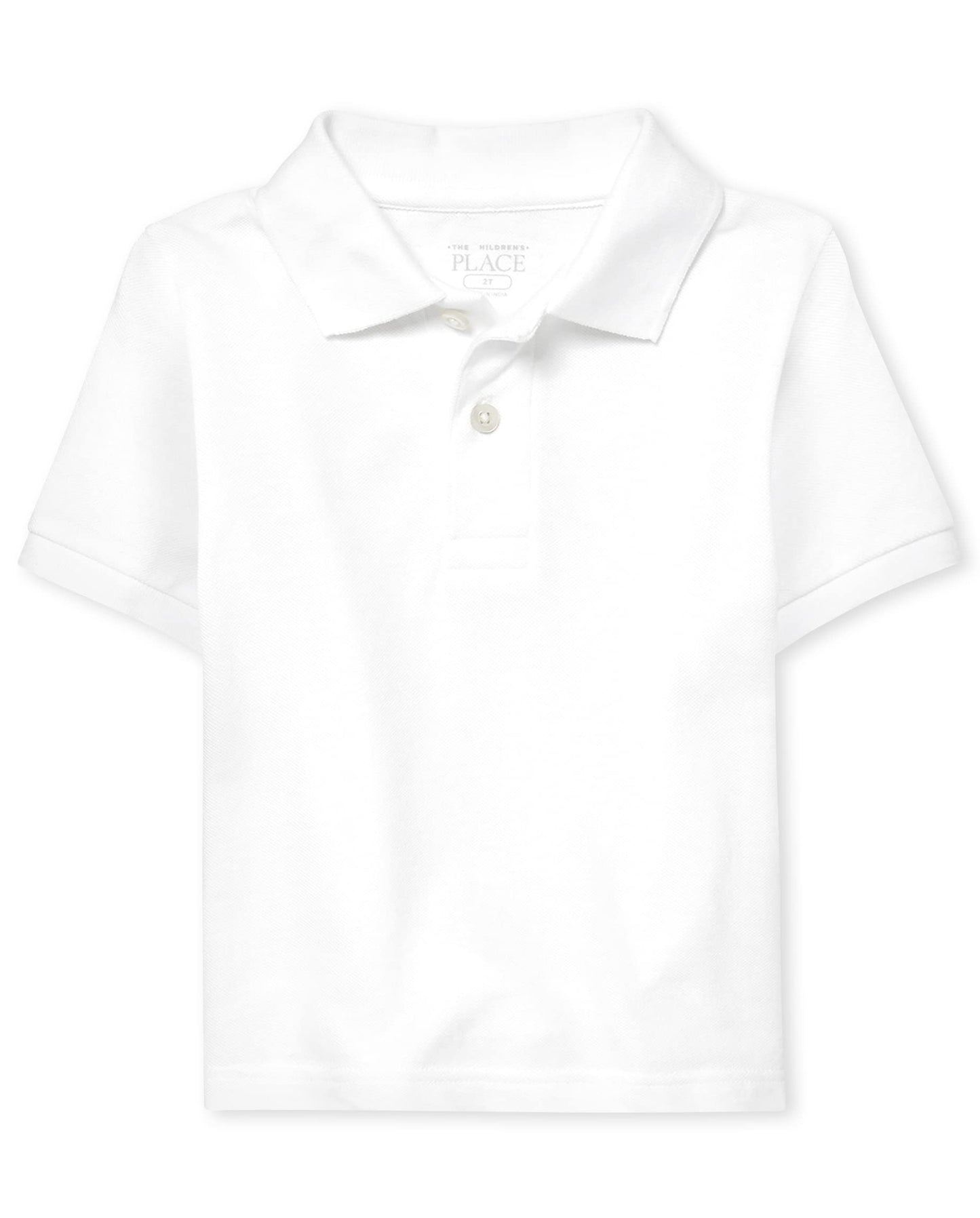 The Children's Place Baby Boys and Toddler Boys Short Sleeve Pique Polo, White, 18-24 MONTHS
