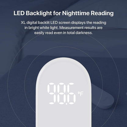 iHealth Smart Bluetooth Thermometer for Adults and Kids - Wireless No-Touch Digital Thermometer for Forehead - 3 Ultra-Sensitive Sensors, Large LED Digits, Vibration Mode - for Home Use, PT3SBT