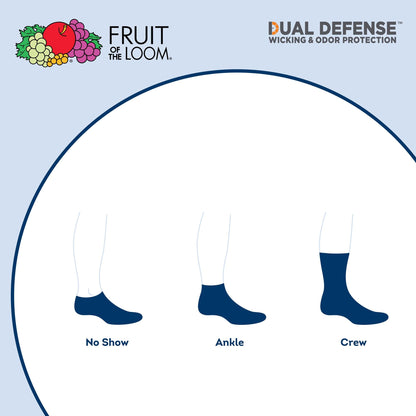 Fruit of the Loom Boys' Crew Socks 10-Pack