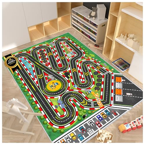 Kids City Road Traffic Play Rug Carpet