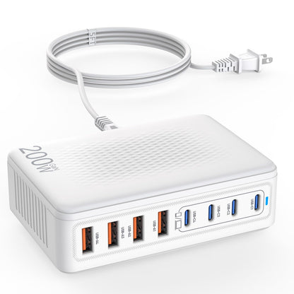 200W USB C Charging Station for Multiple Devices