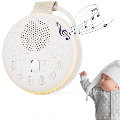 White Noise Sound Machine - Sound Machine for Sleep with Night Light, 22 Soothing Sounds - 30H Portable Noise Machine for Newborns Adults, Home, Office, Nursery, Travel - Registry Gift, Baby Shower