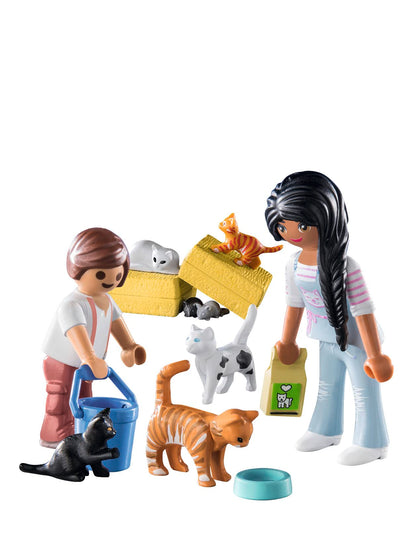 Playmobil Cat Family Toy Set for Kids