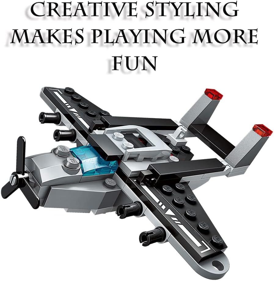 ENHANA 700 PCS Aircraft Carrier Building Blocks Set,8 in 1 Military Battleship Building Toy,17 Styles Army Vehicles Helicopter Airplane Warship Birthday Gifts for Boys