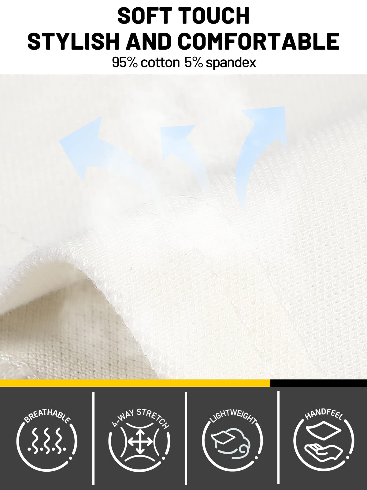 MIER White Polo Shirts for Men Short Sleeve Collared Shirts Cotton Pique Golf Polos T-Shirt, Classic Fit, L