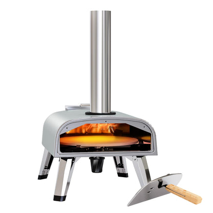 Portable 12" Wood Fired Pizza Oven for Outdoors