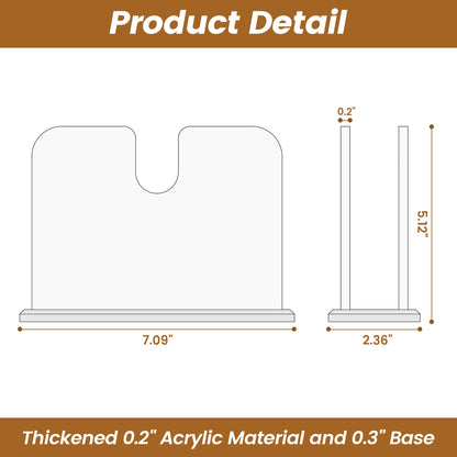 Napkin Holder for Table, Acrylic Napkin Holder for Paper Napkins, Standing Napkin dispenser, Clear Napkin Holders for kitchen Dining Decor
