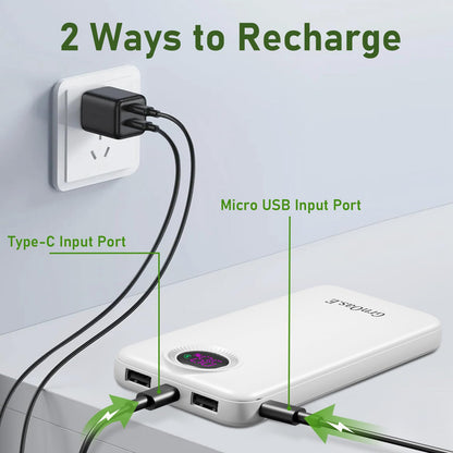 10000 mAh Portable Charger Power Bank