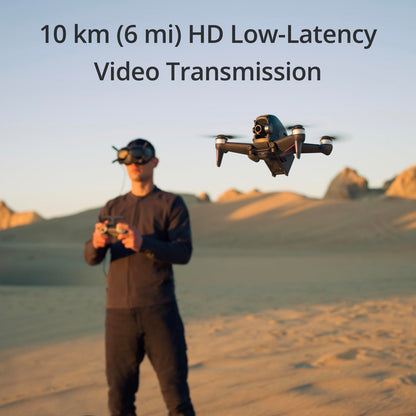DJI FPV Explorer Combo (Goggles Integra), FPV Drone with Camera for Immersive Flight Experience, 4K/60fps, 10km HD Low-Latency Video Transmission, Emergency Brake and Hover, FAA Remote ID Compliant