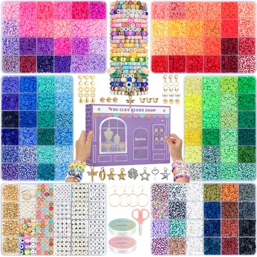 30,000 Piece Clay Bead Bracelet Making Kit