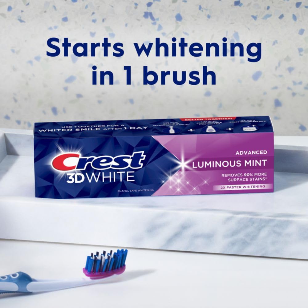 4 Pack Crest Whitening Toothpaste for Stronger Enamel
