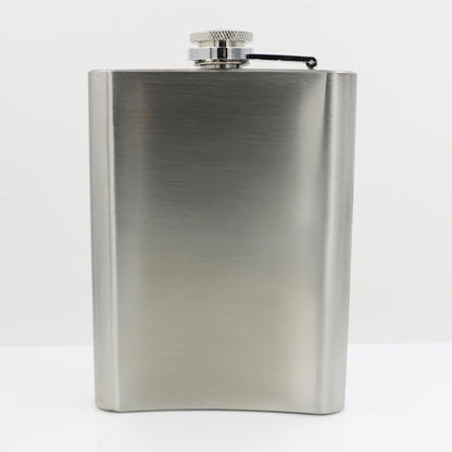 CNFLASK Brush Finish Hip Flask 304 Stainless Steel Brushed Whiskey Flask (Brushed, 7oz)